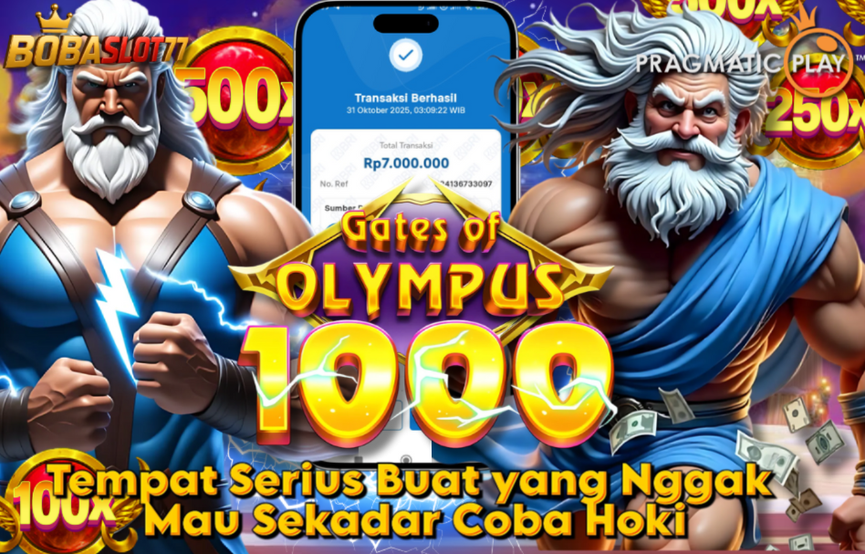 Selamat kepada user id : hit***7 Wede Rp 7.000.000 di Game GATES OF OLYMPUS 1000 PRAGMATIC PLAY Cair Gk Sampe 1 Menit! Menang Mudah di Bobaslot77